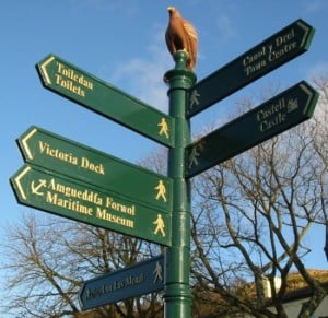 Bilingual sign in Wales